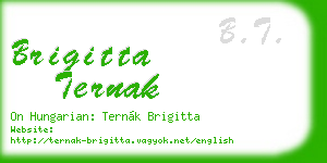 brigitta ternak business card