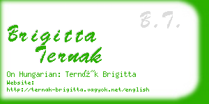 brigitta ternak business card